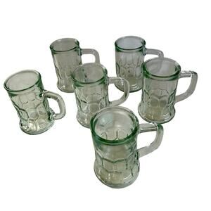 Mini vintage beer mugs set of 6